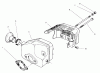 Toro 22701B - Lawnmower, 1996 (69000001-69999999) Spareparts MUFFLER ASSEMBLY (MODEL 47PT6-3)