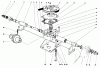 Toro 23177 - Lawnmower, 1977 (7000001-7999999) Spareparts GEAR CASE ASSEMBLY