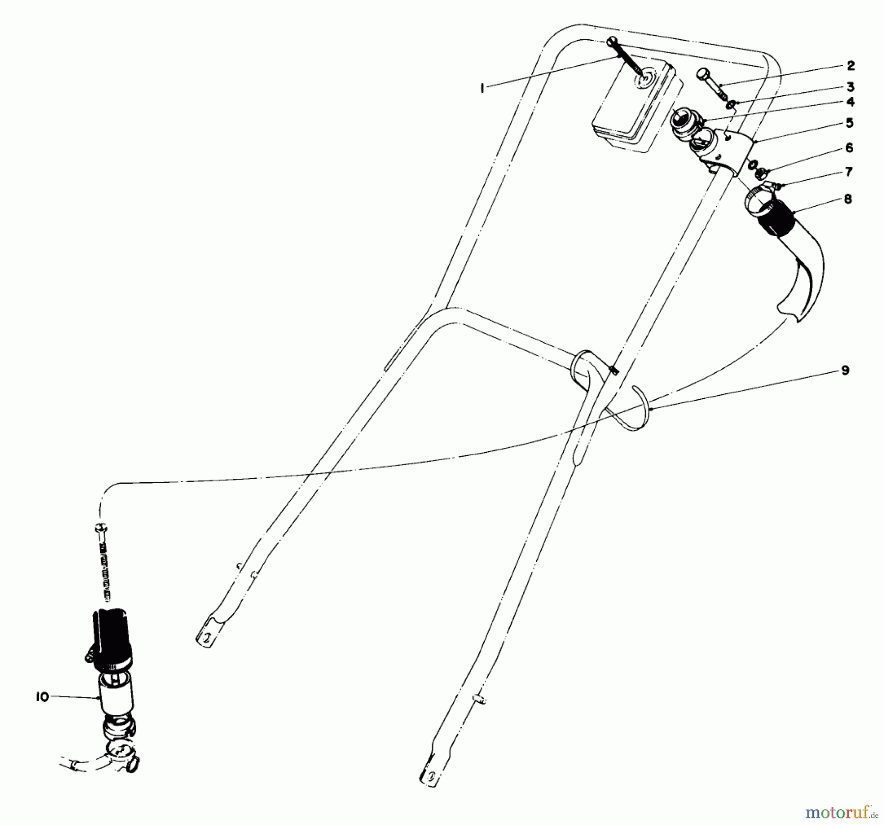  Toro Neu Mowers, Walk-Behind Seite 2 23177 - Toro Lawnmower, 1977 (7000001-7999999) REMOTE AIR CLEANER KIT NO. 28-0580