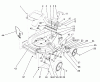 Toro 26562 - Lawnmower, 1990 (0000001-0999999) Spareparts HOUSING ASSEMBLY