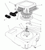 Toro 26620BG - Lawnmower, 1991 (1000001-1999999) Spareparts RECOIL ASSEMBLY (ENGINE NO. VM140)