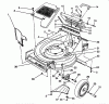 Toro 26622 - Lawnmower, 1989 (9000001-9999999) Spareparts HOUSING ASSEMBLY (UNIT SERIAL NO. 9000101 THRU 9002425 AND 9010534 & UP)