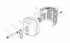 Toro 26622 - Lawnmower, 1990 (0000001-0003100) Spareparts MUFFLER ASSEMBLY (ENGINE MODEL NO. VMJ8)