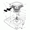 Toro 26622 - Lawnmower, 1990 (0000001-0003100) Spareparts RECOIL ASSEMBLY (ENGINE MODEL NO. VMJ8)