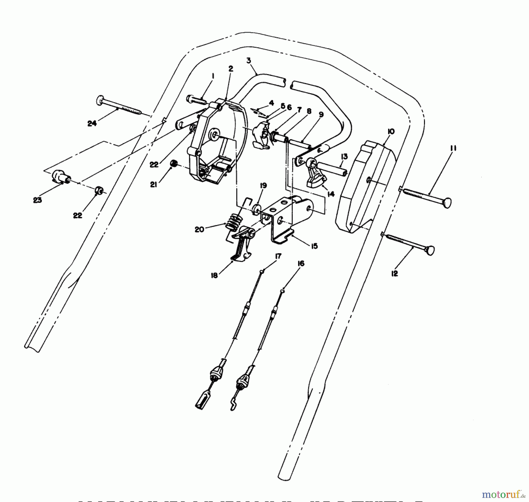  Toro Neu Mowers, Walk-Behind Seite 2 26622 - Toro Lawnmower, 1990 (0000001-0003100) TRACTION CONTROL ASSEMBLY