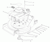 Toro 26622 - Lawnmower, 1991 (1000001-1999999) Spareparts ENGINE ASSEMBLY