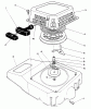 Toro 26622 - Lawnmower, 1991 (1000001-1999999) Spareparts RECOIL ASSEMBLY (ENGINE MODEL NO. VM140)