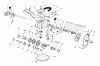 Toro 26623 - Lawnmower, 1991 (0000001-0999999) Spareparts GEAR CASE ASSEMBLY