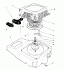 Toro 26623 - Lawnmower, 1991 (0000001-0999999) Spareparts RECOIL ASSEMBLY (ENGINE MODEL NO. VML0-2)