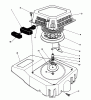 Toro 26624C - Lawnmower, 1989 (9000001-9999999) Spareparts RECOIL ASSEMBLY (ENGINE MODEL NO. VMG6, VMH7 & VMJ8)