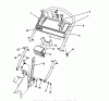 Toro 26624 - Lawnmower, 1990 (0000001-0001101) Spareparts HANDLE ASSEMBLY