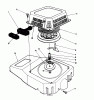 Toro 26624 - Lawnmower, 1990 (0000001-0001101) Spareparts RECOIL ASSEMBLY (ENGINE MODEL NO. VMJ8)