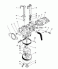 Toro 26624 - Lawnmower, 1990 (0001102-0999999) Spareparts CARBURETOR ASSEMBLY (ENGINE MODEL NO. VMK9-3)