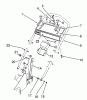 Toro 26626 - Lawnmower, 1990 (0000001-0999999) Spareparts HANDLE ASSEMBLY