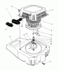 Toro 26624 - Lawnmower, 1990 (0001102-0999999) Spareparts RECOIL ASSEMBLY (ENGINE MODEL NO. VMK9-3)