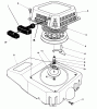 Toro 26625BG - Lawnmower, 1991 (1000001-1999999) Spareparts RECOIL ASSEMBLY (ENGINE NO. VML0-5)