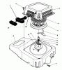 Toro 26625BG - Lawnmower, 1992 (2000001-2999999) Spareparts RECOIL ASSEMBLY (ENGINE NO. VMM1-5)