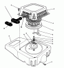 Toro 26625CS - Lawnmower, 1989 (9000001-9999999) Spareparts RECOIL ASSEMBLY (ENGINE NO. VMJ7)