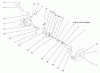 Toro 26637 - Lawnmower, 1998 (8900001-8999999) Spareparts REAR AXLE ASSEMBLY