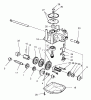 Toro 26638 - Lawnmower, 1998 (8900001-8999999) Spareparts GEAR CASE ASSEMBLY