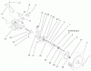 Toro 26638 - Lawnmower, 1999 (9900001-9999999) Spareparts REAR AXLE ASSEMBLY