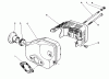Toro 26640B - Lawnmower, 1993 (3900001-3999999) Spareparts MUFFLER ASSEMBLY (MODEL NO. 47PN2-6)