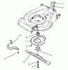 Toro 26640B - Lawnmower, 1994 (4900001-4999999) Spareparts BLADE ASSEMBLY