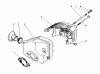 Toro 26640BC - Lawnmower, 1995 (5900001-5999999) Spareparts MUFFLER ASSEMBLY (MODEL NO. 47PR4-6)