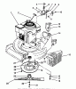 Toro 26651 - Lawnmower, 1989 (9000001-9999999) Spareparts ENGINE ASSEMBLY