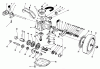 Toro 26651 - Lawnmower, 1989 (9000001-9999999) Spareparts GEAR CASE ASSEMBLY