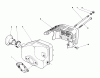 Toro 26680WG - Lawnmower, 1990 (0000001-0999999) Spareparts MUFFLER ASSEMBLY (ENGINE NO. 47PK9)