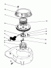 Toro 26682 - Lawnmower, 1989 (9000001-9999999) Spareparts RECOIL ASSEMBLY (ENGINE NO. 47PJ8)