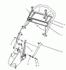 Toro 27500 - Lawnmower, 1992 (2000001-2999999) Spareparts HANDLE ASSEMBLY