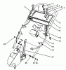 Toro 27501 - Lawnmower, 1992 (2000001-2999999) Spareparts HANDLE ASSEMBLY