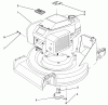 Toro 27502 - Lawnmower, 1991 (1000001-1999999) Spareparts ENGINE ASSEMBLY