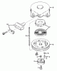 Toro 23301 - Lawnmower, 1967 (7000001-7999999) Spareparts REWIND STARTER NO. 590449