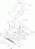 Toro 74365 (Z4235) - TimeCutter Z4235 Riding Mower, 2010 (310000001-310999999) Spareparts SEAT ASSEMBLY