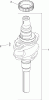 Toro 74370 (Z5000) - TimeCutter Z5000 Riding Mower, 2007 (270000001-270999999) Spareparts CRANKSHAFT ASSEMBLY KOHLER SV610-0020