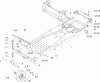 Toro 74370 (Z5000) - TimeCutter Z5000 Riding Mower, 2007 (270000001-270999999) Spareparts FRAME ASSEMBLY