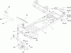 Toro 74373 (Z5030) - TimeCutter Z5030 Riding Mower, 2009 (290000001-290004012) Spareparts FRAME ASSEMBLY