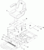 Toro 74375 (Z5060) - TimeCutter Z5060 Riding Mower, 2009 (290000001-290000199) Spareparts SEAT ASSEMBLY