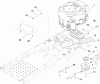 Toro 74381 (Z4202) - TimeCutter Z4202 Riding Mower, 2008 (280000001-280999999) Spareparts ENGINE AND CLUTCH ASSEMBLY