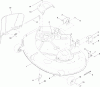 Toro 74386 (ZS 4200) - TimeCutter ZS 4200 Riding Mower, 2012 (SN 312000001-312999999) Spareparts 42 INCH DECK ASSEMBLY