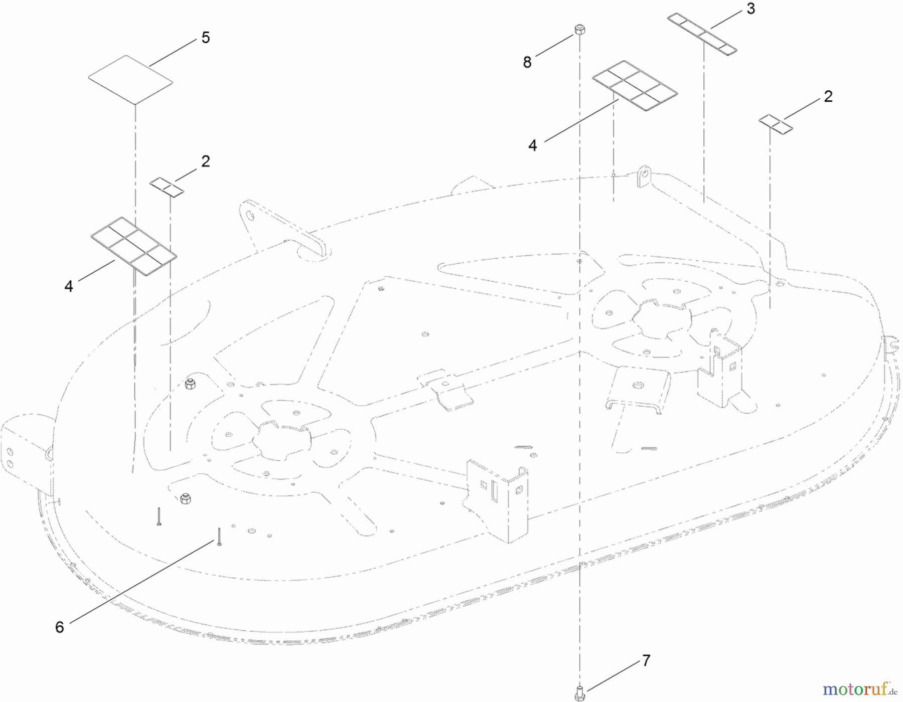 Toro TimeCutter Entladungskappe 110-6682 - Für Rasenmäher Ersatzteil