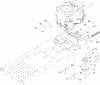 Toro 74399 (Z5020) - TimeCutter Z5020 Riding Mower, 2007 (270000001-270999999) Spareparts ENGINE AND CLUTCH ASSEMBLY
