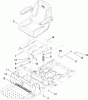 Toro 74399 (Z5020) - TimeCutter Z5020 Riding Mower, 2009 (290000440-290999999) Spareparts SEAT ASSEMBLY