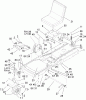 Toro 74402 (14-38Z) - 14-38Z TimeCutter Z Riding Mower, 2004 (240000001-240999999) Spareparts FRAME ASSEMBLY