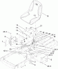 Toro 74433 (ZD420) - TimeCutter ZD420 Riding Mower, 2011 (311000001-311999999) Spareparts SEAT ASSEMBLY