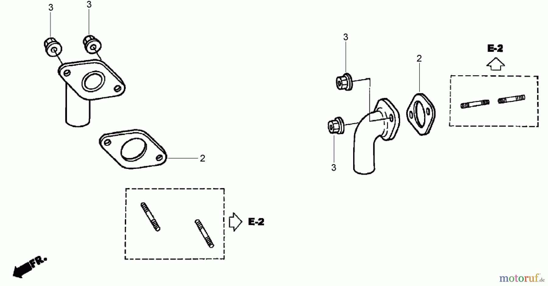 Toro Neu Mowers, Zero-Turn 74434 (ZD530) - Toro TimeCutter ZD530 Riding Mower, 2007 (270000001-270999999) EXHAUST PIPE ASSEMBLY HONDA GXV530 EXA2