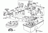 Toro 62835 - Shredder, 1972 (2000001-2999999) Listas de piezas de repuesto y dibujos CARBURETOR AIR CLEANER & GAS TANK ASSEMBLY